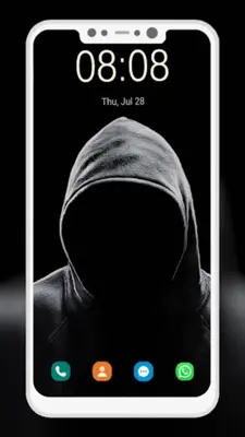 Black Wallpaper android App screenshot 0