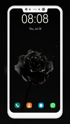 Black Wallpaper android App screenshot 1